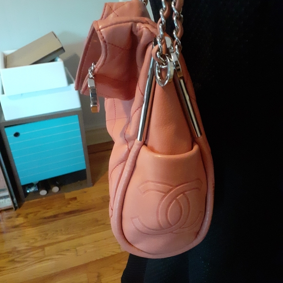 CHANEL Coral Pink Lambskin Quilted Soft Flap Bag - Picture 5 of 11